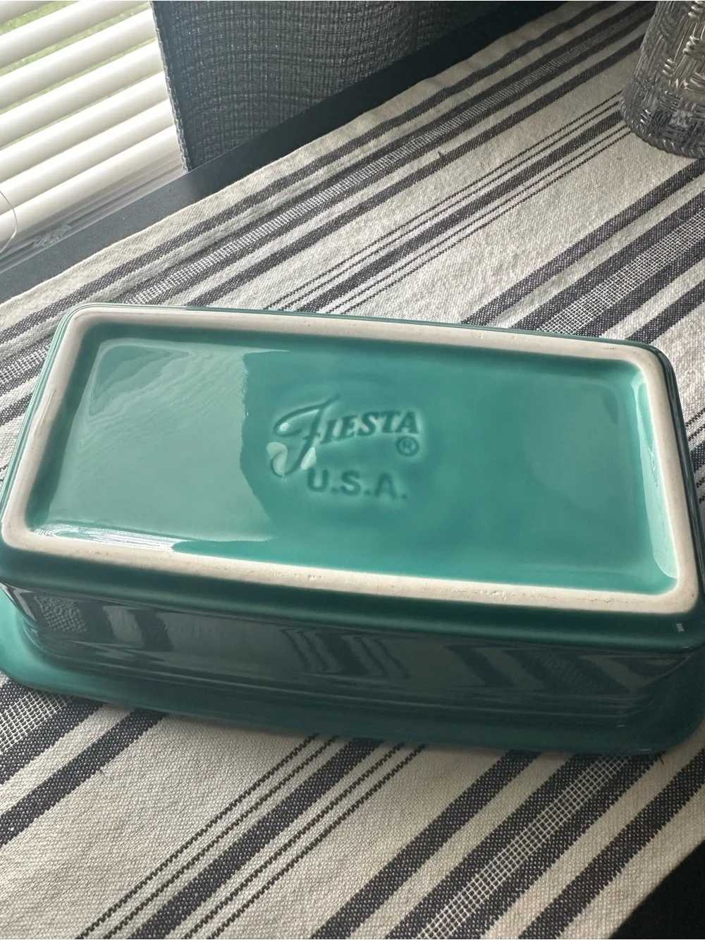 Ceramic Turquoise Loaf Pan - Fiestaware